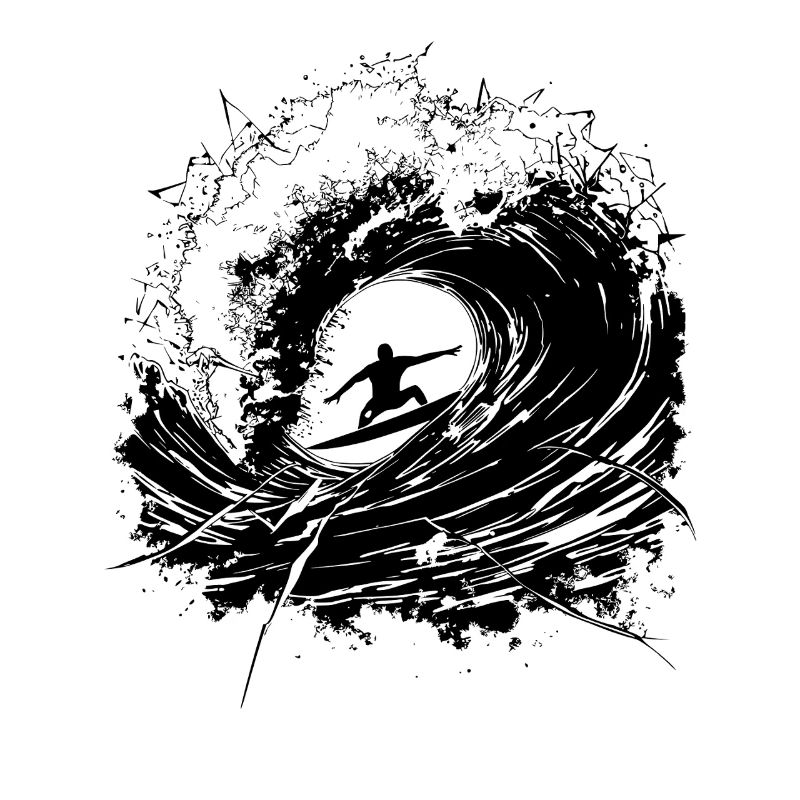 Surf Surfeur énergique Design Surf