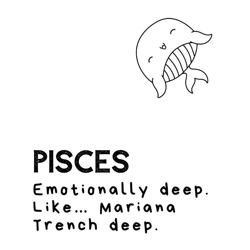 Cute Pisces Cartoon – Emotional Fish