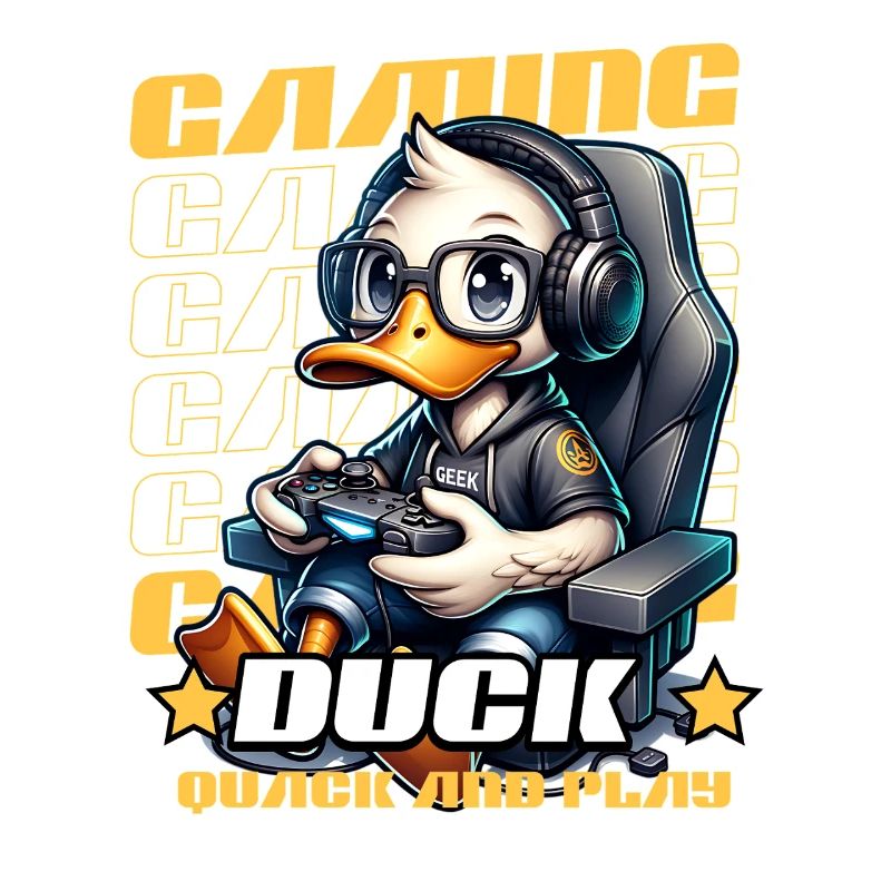 Duck in gaming style