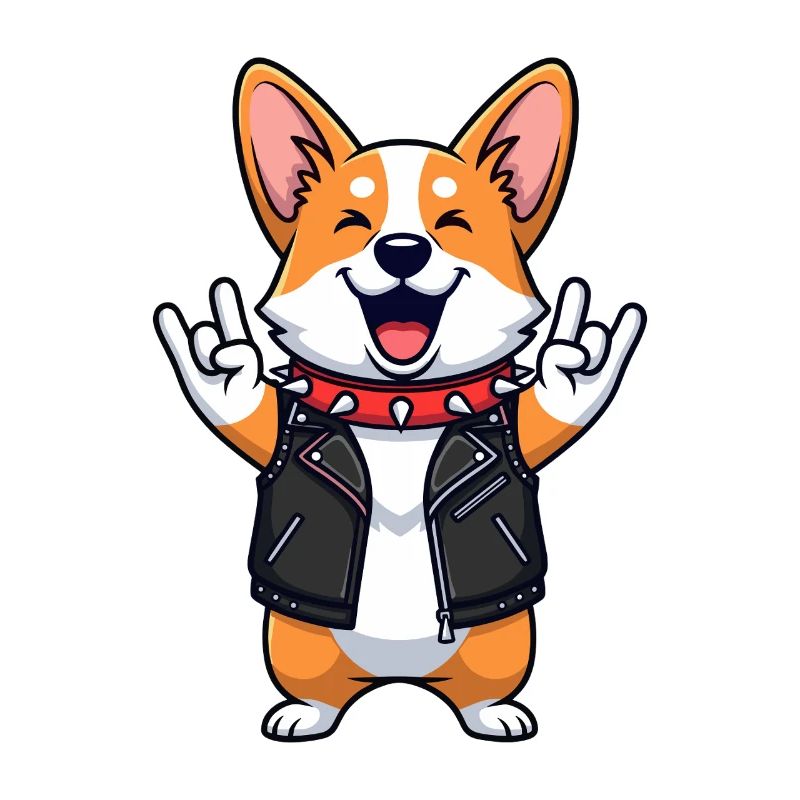 Rock Star Corgi