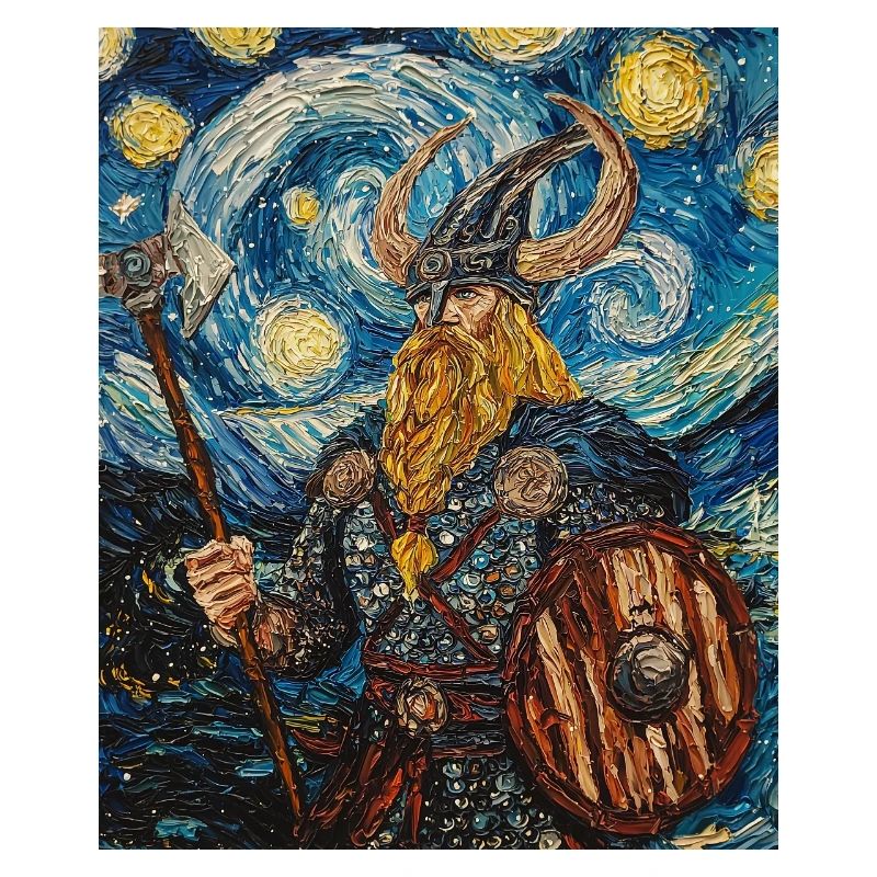 Wikinger Van Gogh Style
