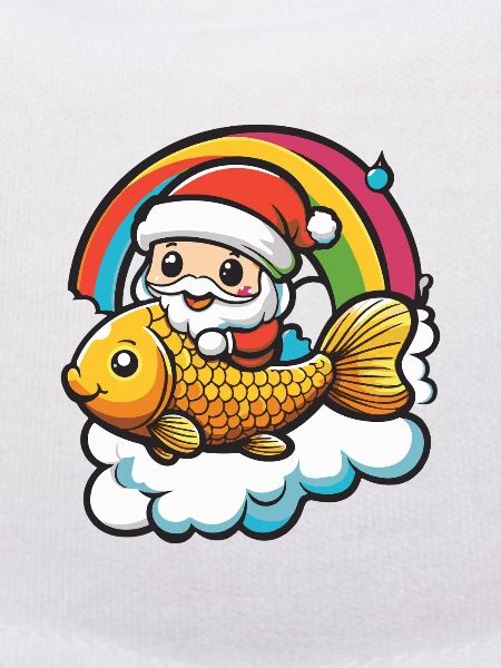 Poisson rouge Père Noël Noël