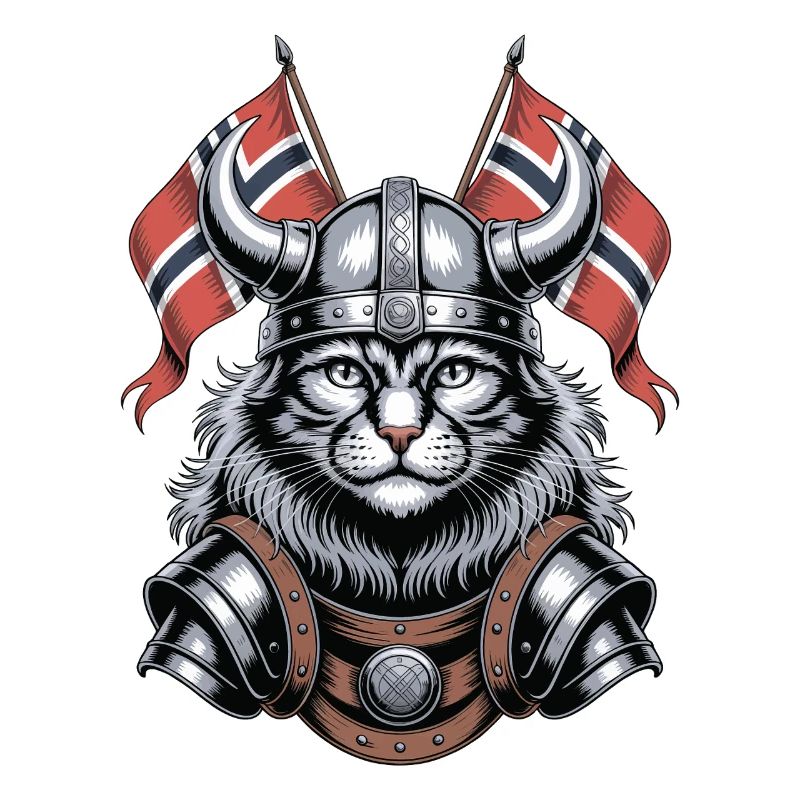Norwegen Katze Wikinger