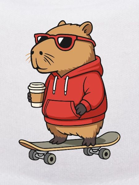 Capybara Sonnenbrille Skater Nagetier Skateboard
