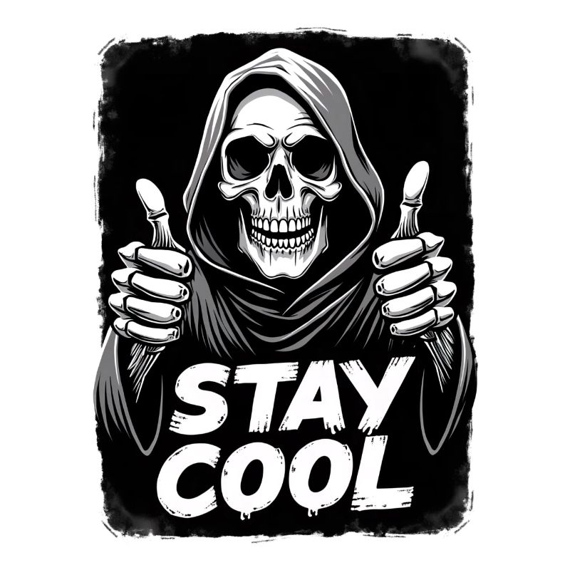 Stay Cool Grim Reaper Skull