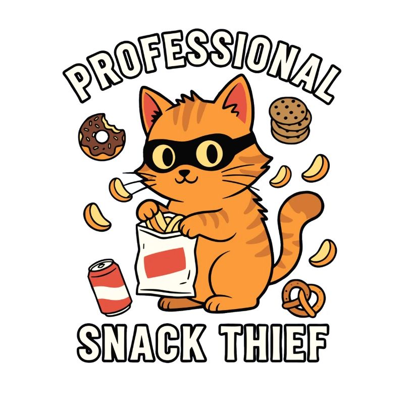 Professional Snack Thief Freche Lustige Katze