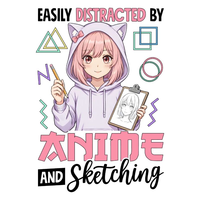 Easily Distracted By Anime And Sketching