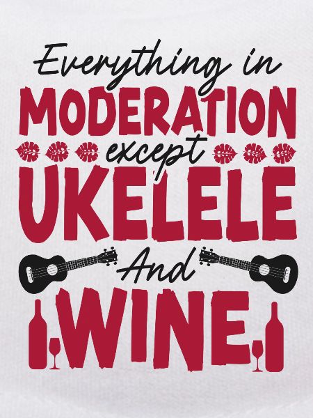 Hawaiian Ukulele Uke Wine