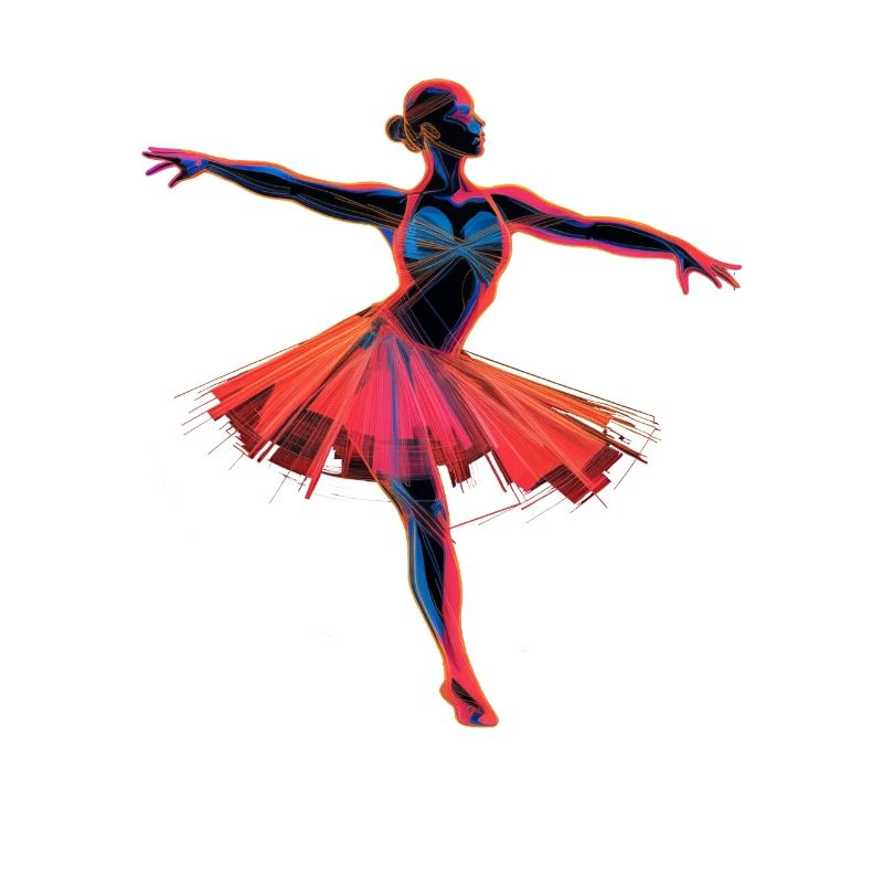 Ballettmädchen Retrowave