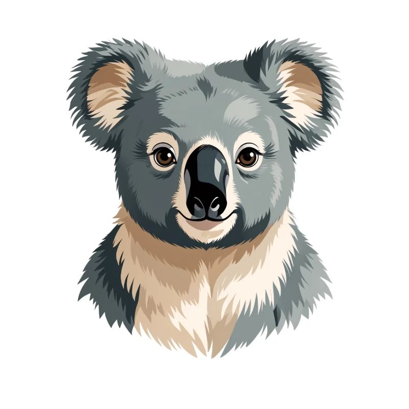 Sanfter Koala Portrait