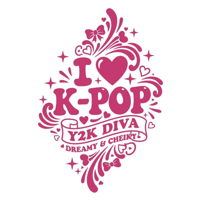 Ich liebe K-Pop, Y2K-Diva, verträumt und frechen koreanisch