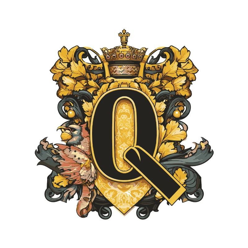 Q Buchstabe Name Krone