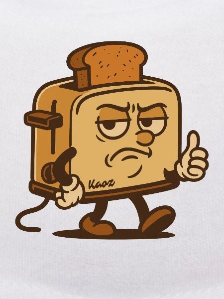 Grummeliger Toast-Held