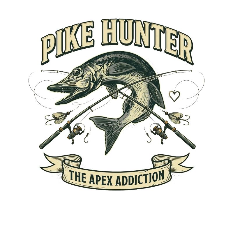 Pike Hunter Pêcheur Predator Vintage