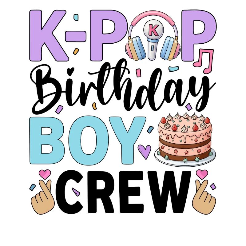 K-Pop Birthday Boy Crew