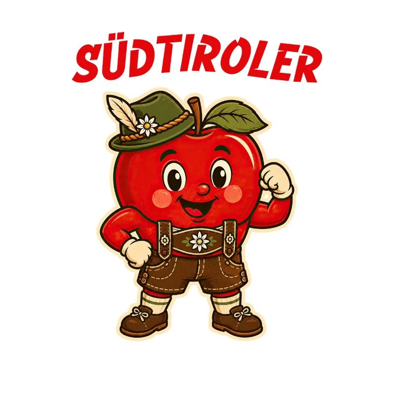 Südtiroler Apfel mit Trachtenhut