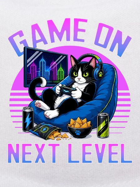 Gamer Gaming Cat Video Game