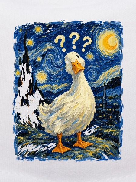 Gänse Sternennacht-Impression