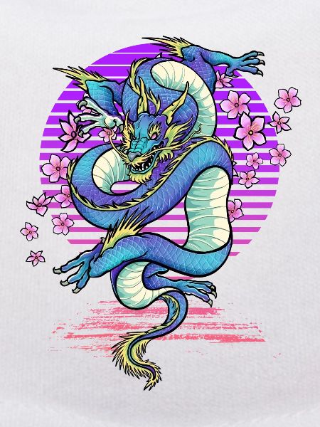 Drache Kirschblüten Fantasy