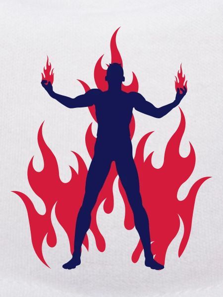 rocking devil - rockender teufel - flammen flames