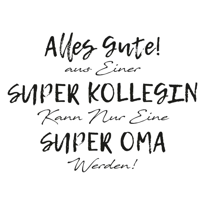 Arbeitskollege der ein Großmutter Oma Geschenk ist