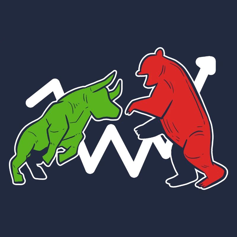 Stier und Bär Spieler oder Bettor Gift