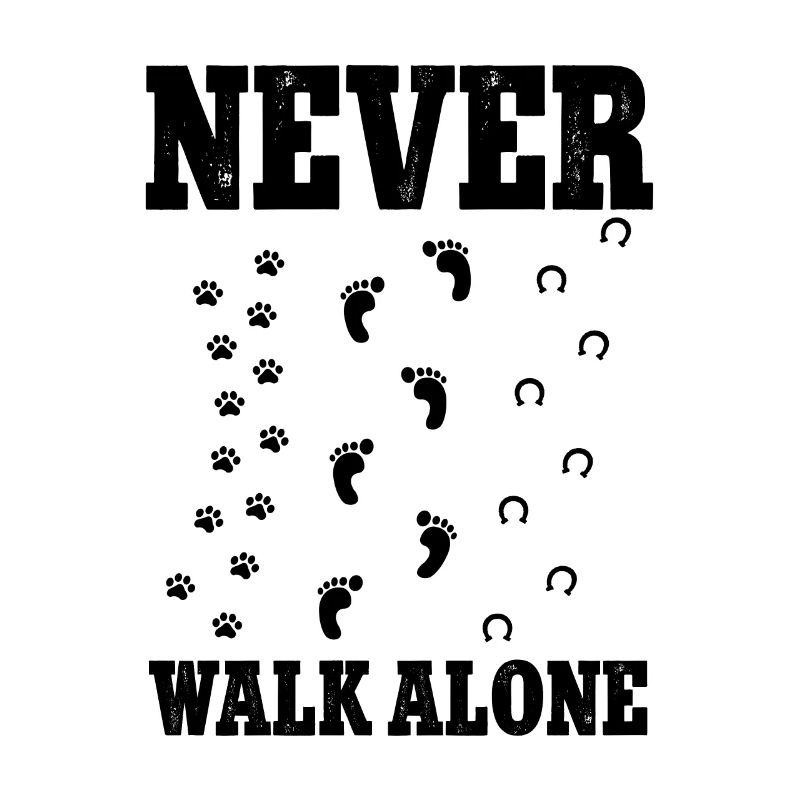 Never Walk Alone Hund Pferd