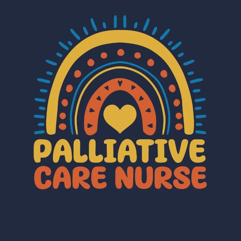 Palliativpflege Krankenschwester Boho Rainbow