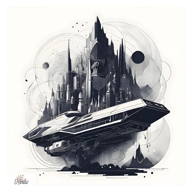 Sci fi city & ship
