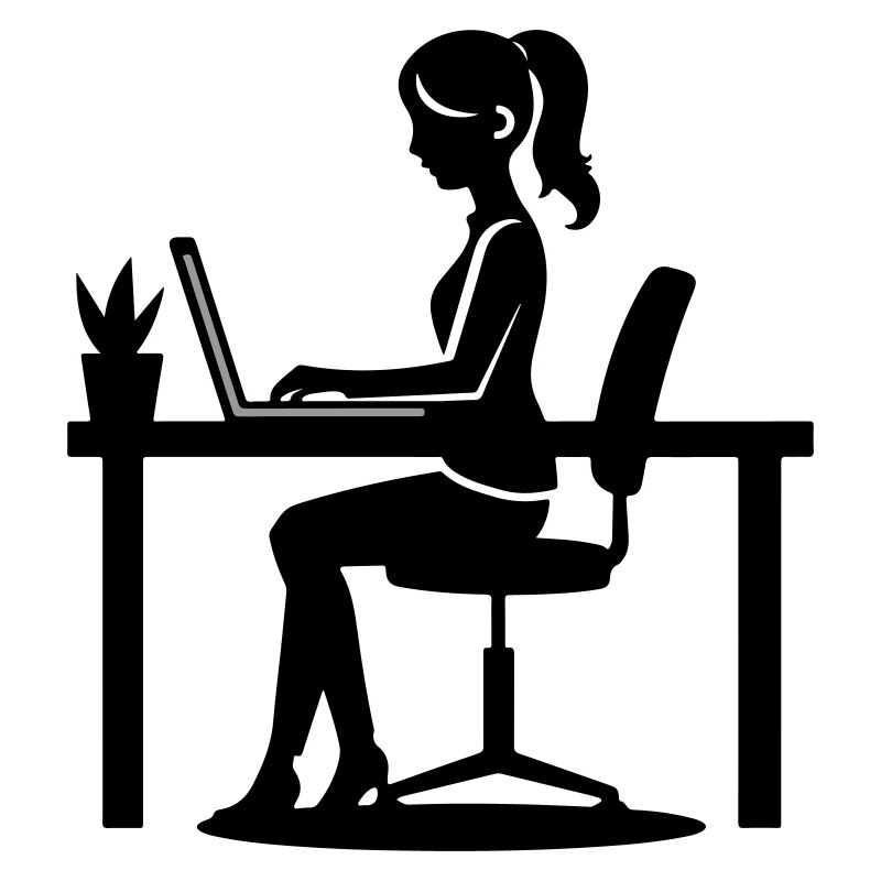 Frau Computer Job