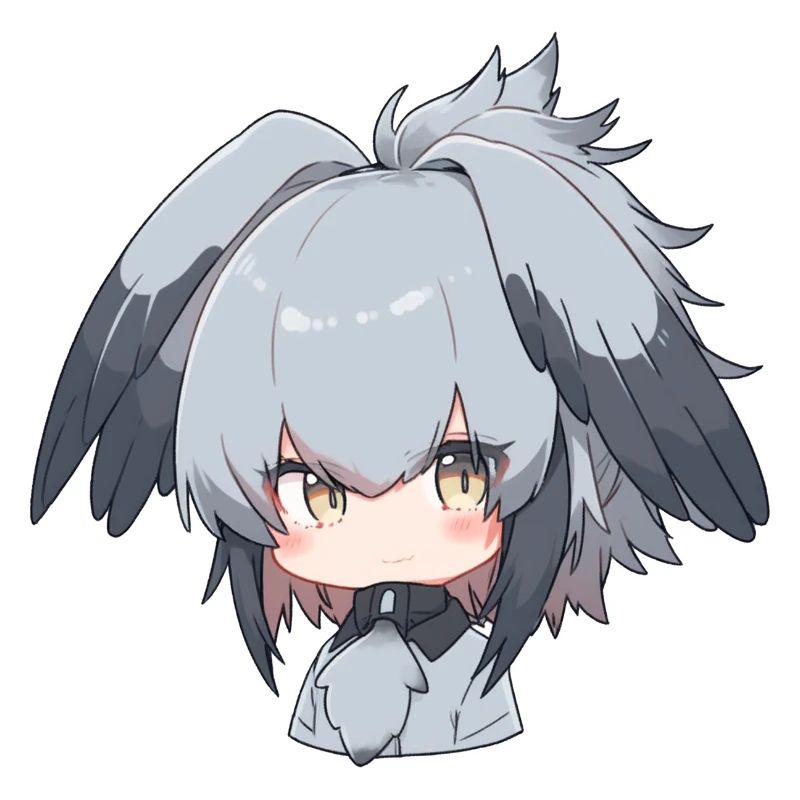 Süßes Schuhschnabel Anime Mädchen