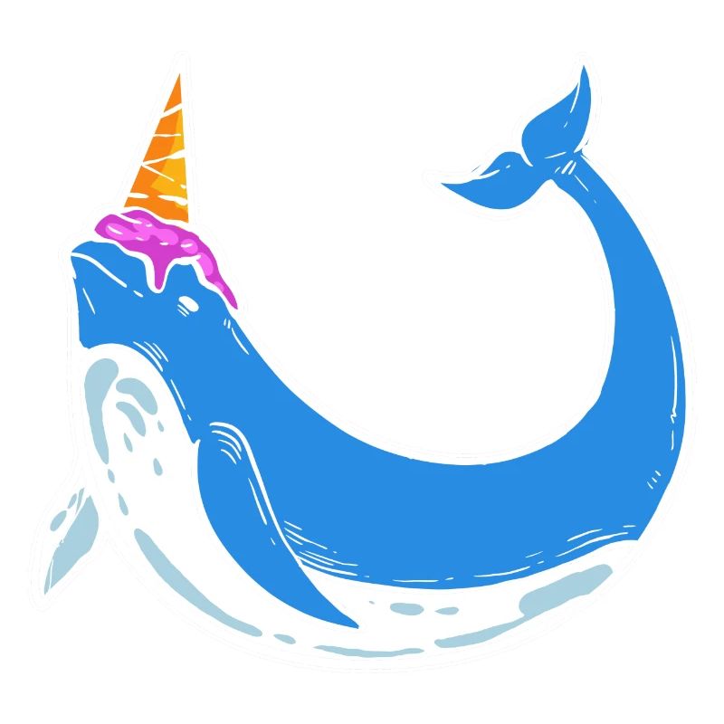 Eiscreme Narwhal Naschkatze Gift