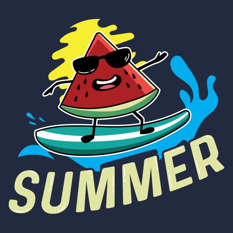 Surfer -Wassermelone Surfer oder Schwimmer Geschen