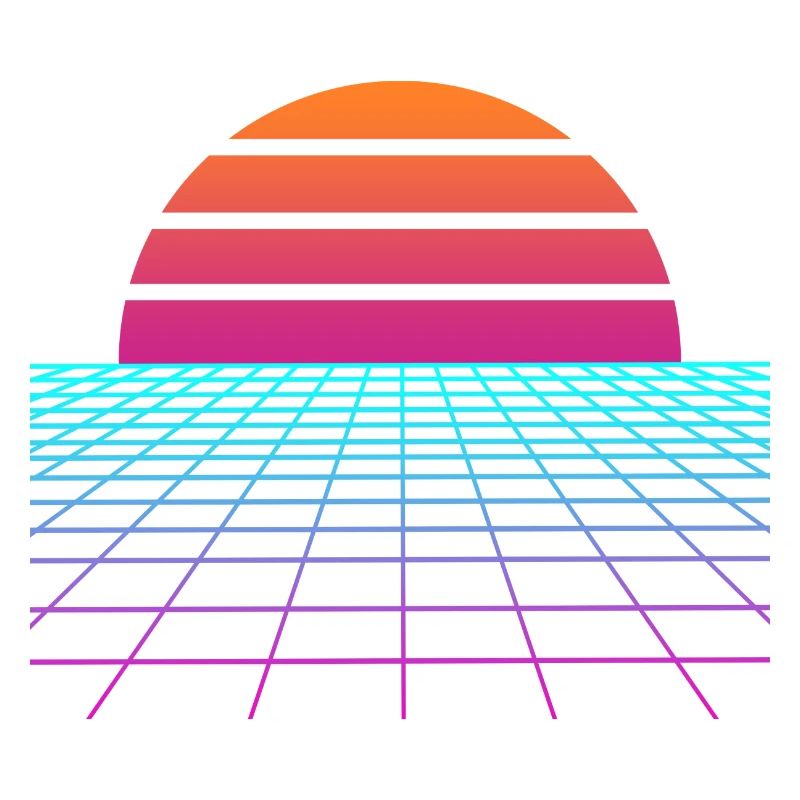 Synthwave Sunset. Peintre Poison