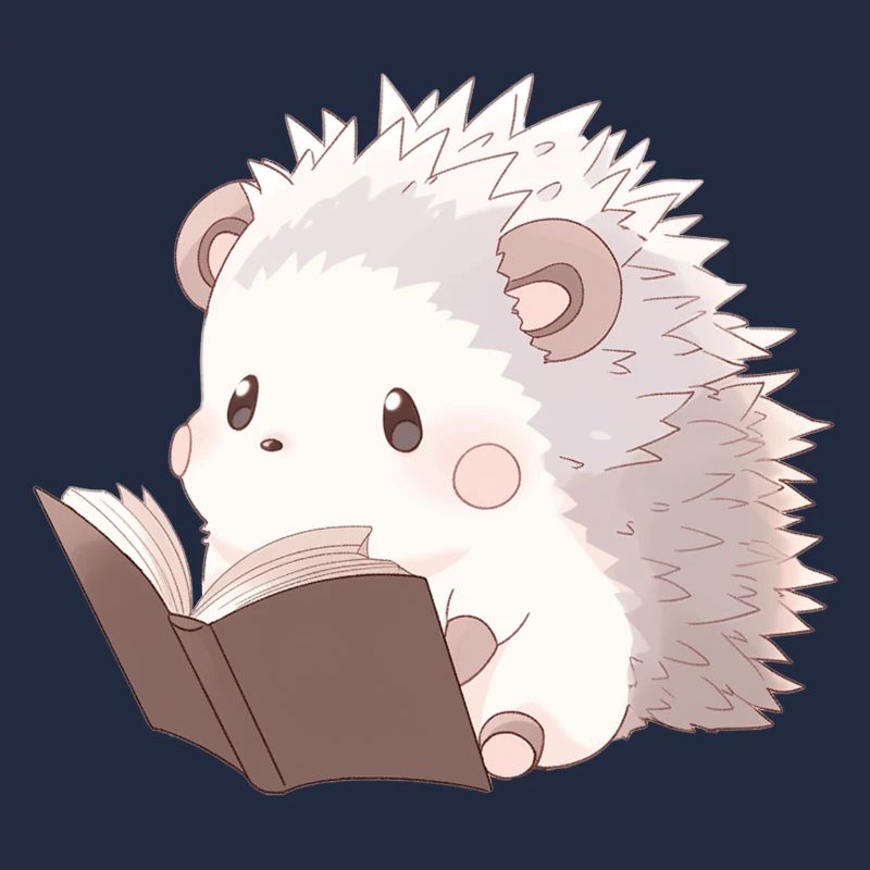 Lecture de hérisson mignon