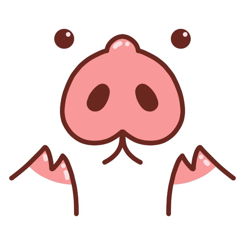 Pig Face Cute Piglet With Pork Nose