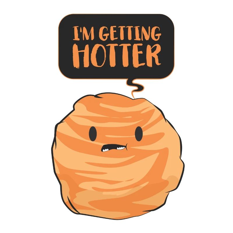 Planet outer space galaxy saying gift comic