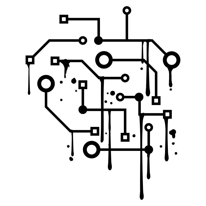 drop graffiti spray circuit wire data mic