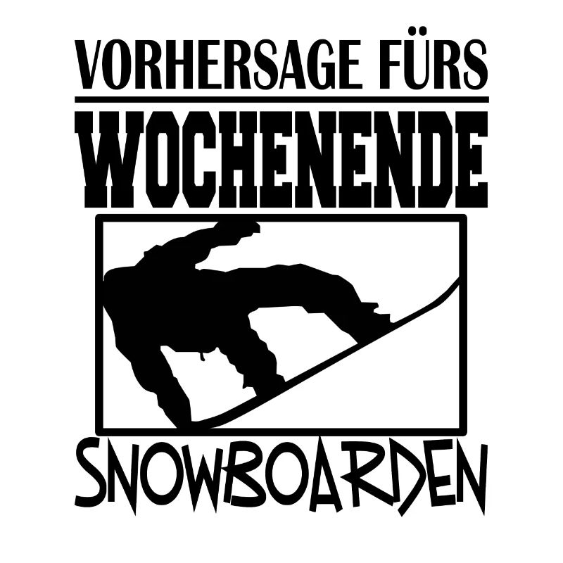 Snowboard Wochenende! Snowboard Geschenk Winter