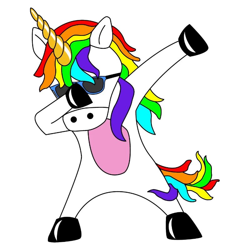 Dabbing Unicorn Geschenkidee Dab dabbendes Einhorn