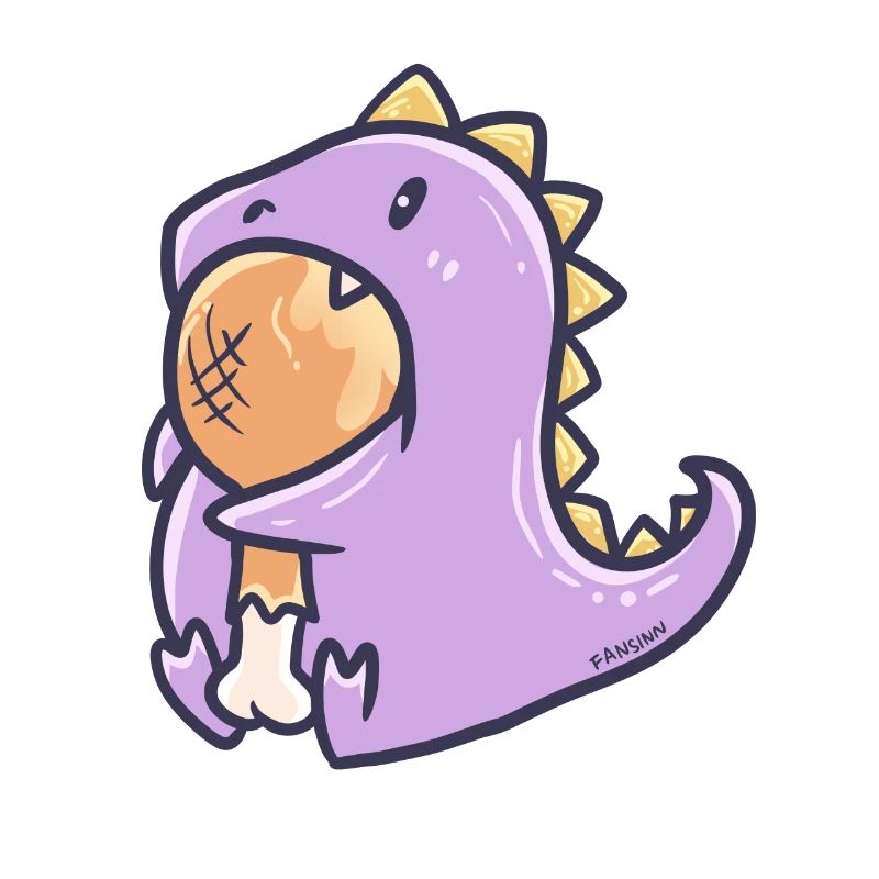 Fleischfresser Dinosaurier Illustration Geschenk