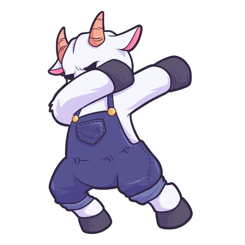 dab dabbing chèvre bouc Goat ferme