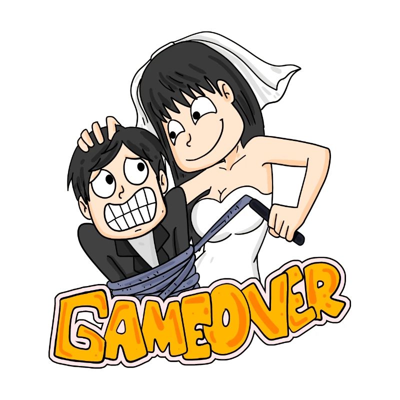 Game Over Wedding Funny Gift