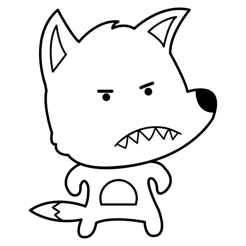 angry fox