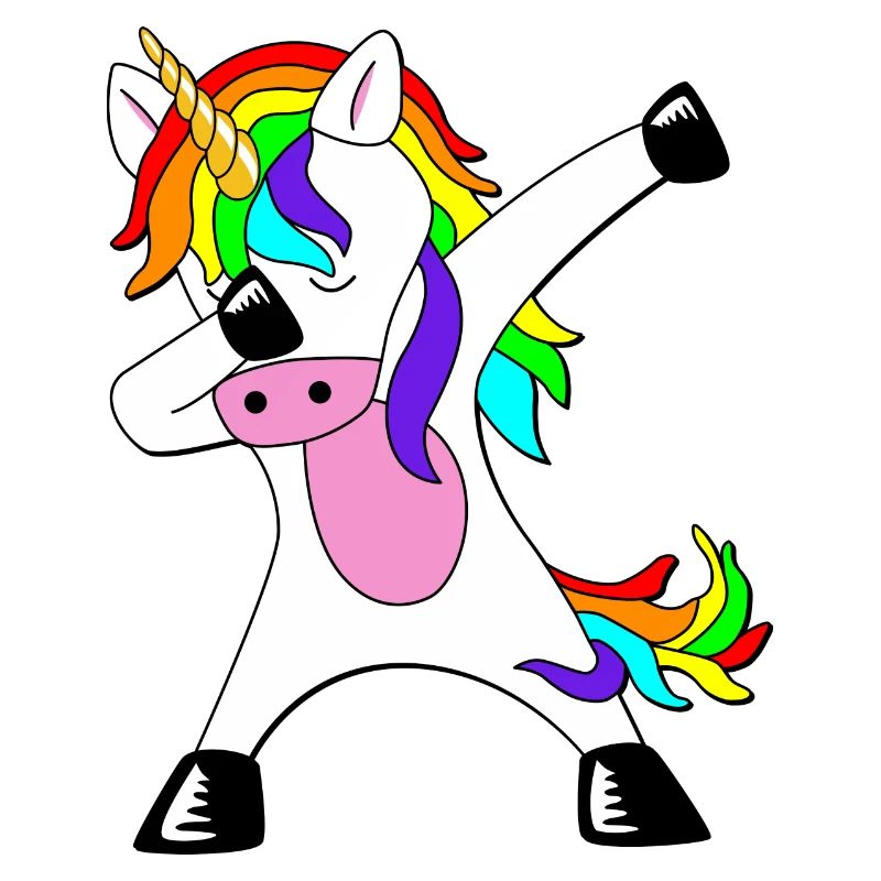 Dabbing Unicorn Geschenkidee Dab dabbendes Einhorn