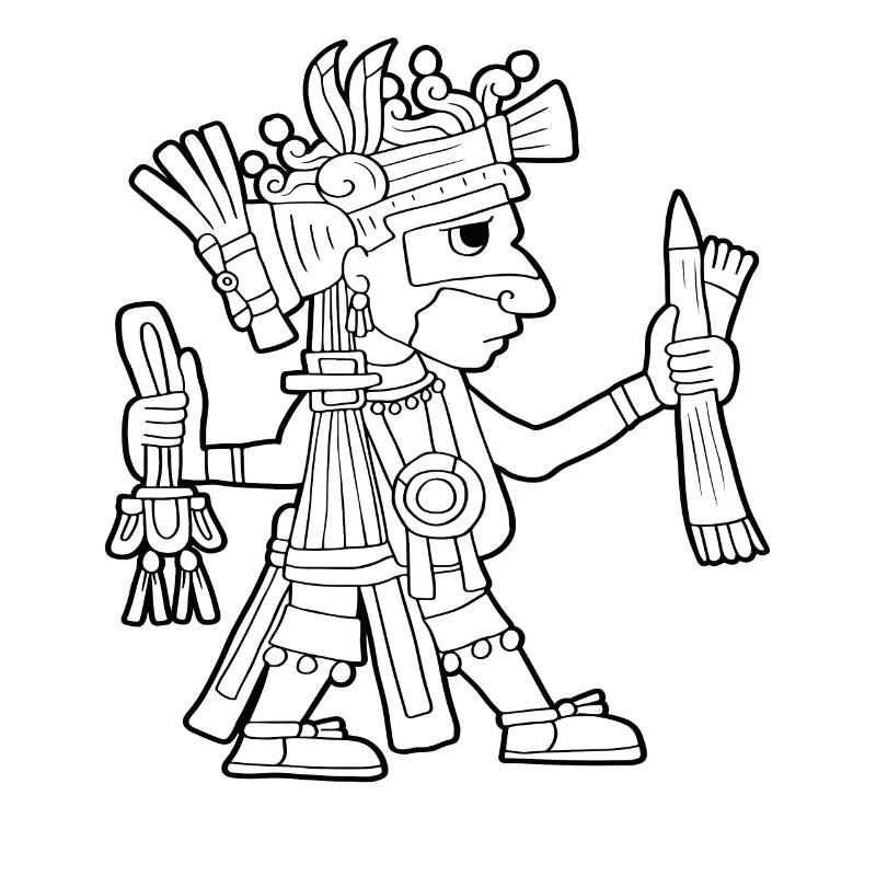 Ahuiateteo Aztec god Maya Inca Toltecs