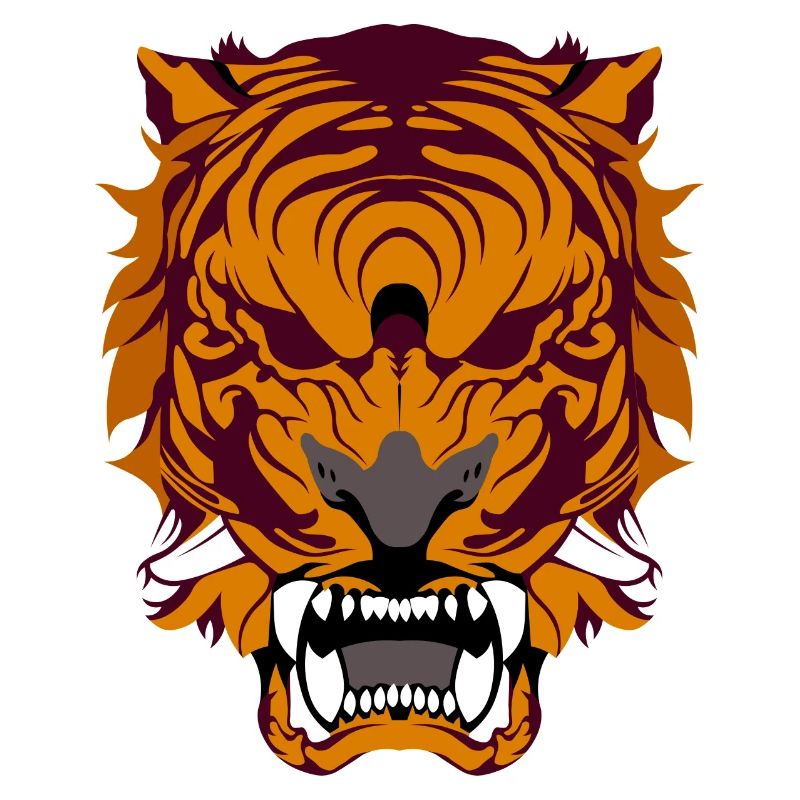 Brüllender Tiger