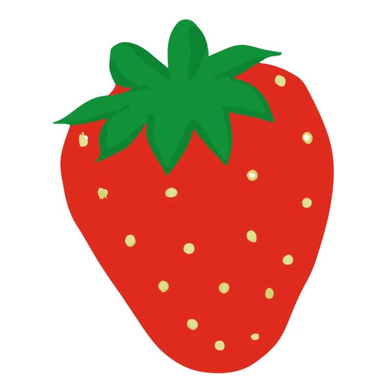 Erdbeere Illustration Geschenkidee