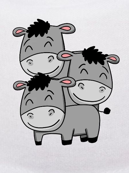 Cute donkeys