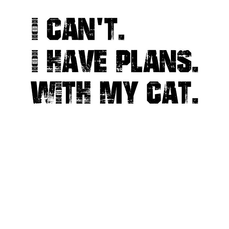 J’ai des projets. Avec mon chat